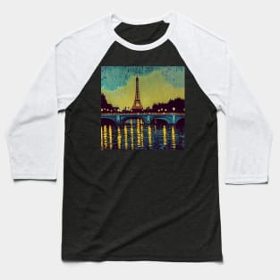 Paris painting, Vincent van Gogh style, oil on canvas Baseball T-Shirt